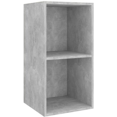 Wall-mounted TV Cabinet Concrete Grey 37x37x72 cm Engineered Wood vidaXL