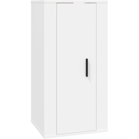 Wall Mounted TV Cabinet White 40x34,5x80 cm vidaXL