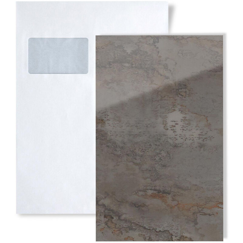 Wallface - 1 sample piece S-20223 genesis grey ar+ S-Glass Collection Sample of wall panel in din A5 size - grey