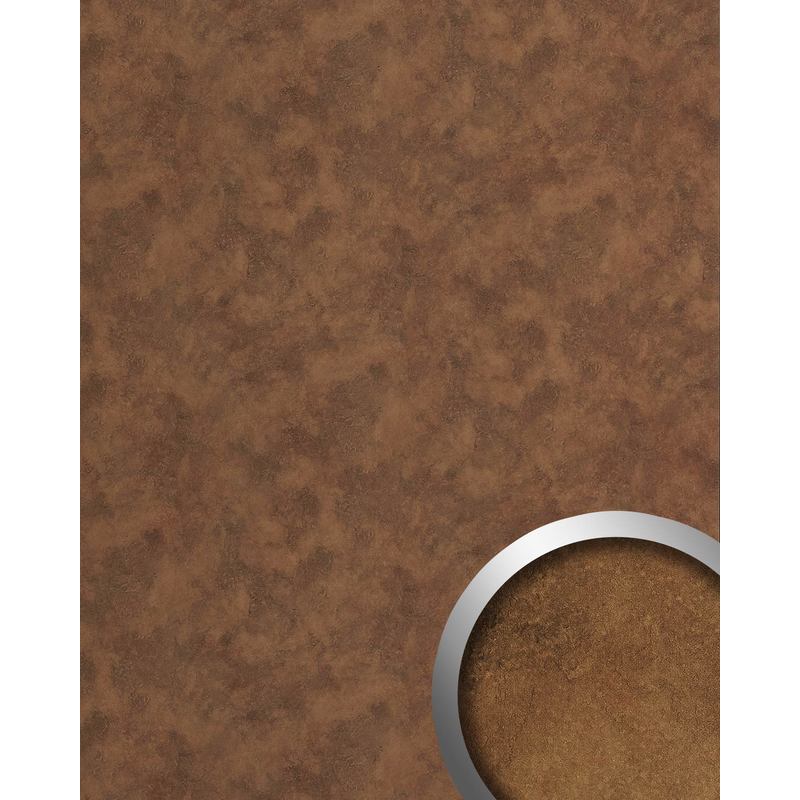 Wallface - Wall panel 26523 oxidized Design panelling rusty metal look vintage design self-adhesive abrasion-resistant copper copper-brown 2.6 m2