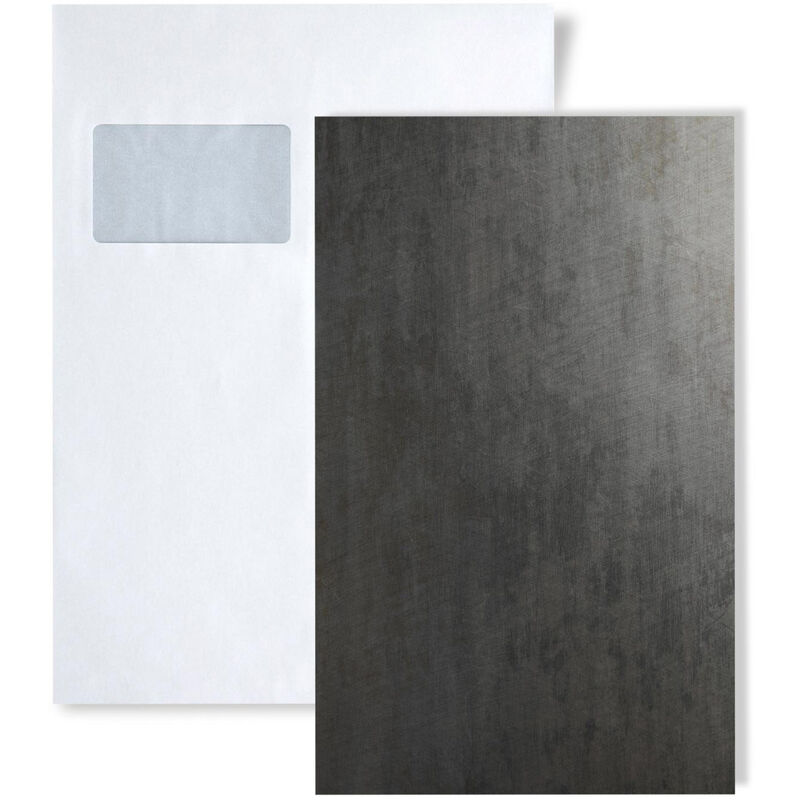 1 SAMPLE PIECE S-20196 METALLIC USED STEEL AR Deco Collection Sample of wall panel in DIN A4 size - Wallface