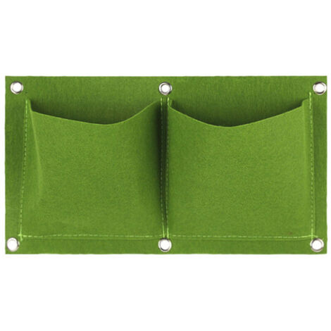 Wall plant bag Garden plant bag, green & 2 pockets