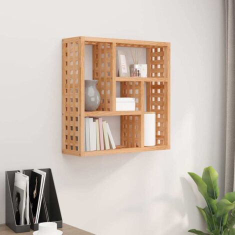 Wall Shelf 49x15x49 cm Solid Wood Walnut vidaXL