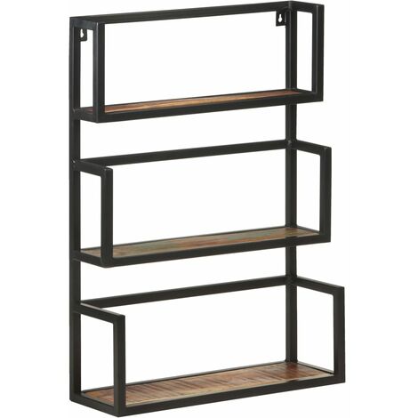 Wall Shelf 60x20x85 cm Solid Reclaimed Wood vidaXL