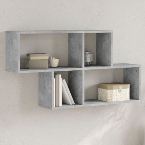 Wall Shelf Concrete Grey 100x20x53 cm Engineered Wood vidaXL