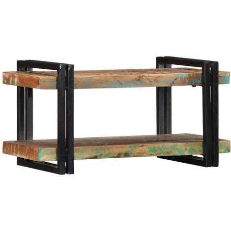 Wall Shelf Multicolour Solid Wood Reclaimed vidaXL