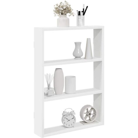 Wall Shelf White 43x9x60 cm Engineered Wood vidaXL