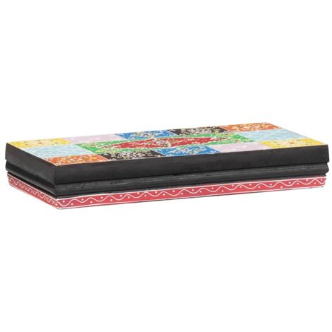 Wall Shelves 2 pcs Multicolour 40 x 20 x 6 cm Solid Mango wood vidaXL