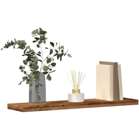 Wall Shelves 4 pcs Old Wood 40x10x1.5 cm Engineered Wood vidaXL