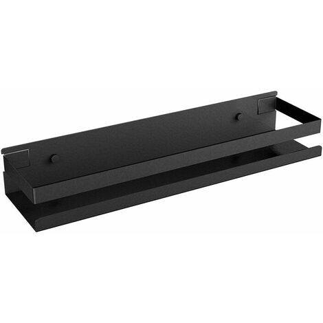 Wall Shelves 40CM Modern Bathroom Shower Shelves SUS304 Stainless Steel Matte Black,