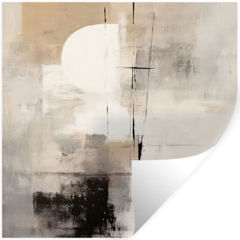 Wall Sticker Abstract - Art - Gray 50x50 cm
