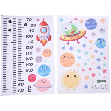 Wall Stickers PVC Material SelfAdhesive Spaceship Cartoon Wall Sticker for Home Living Room
