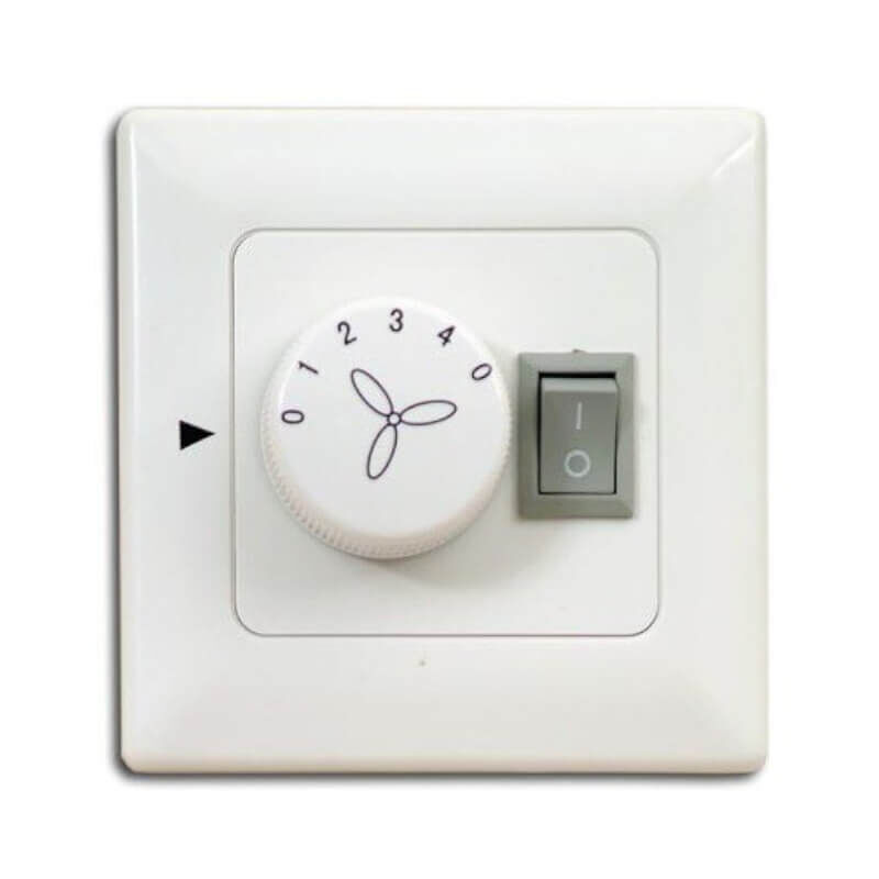 Pepeo - Wall switch / wall control for ceiling fans with lighting - flush mounted