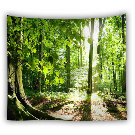 Wall Tapestry 200 x 150cm Decorative Forest, Nature Landscape for Bedroom Living Room Dorm