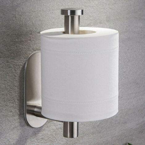 Wall Toilet Roll Holder Self, Silver