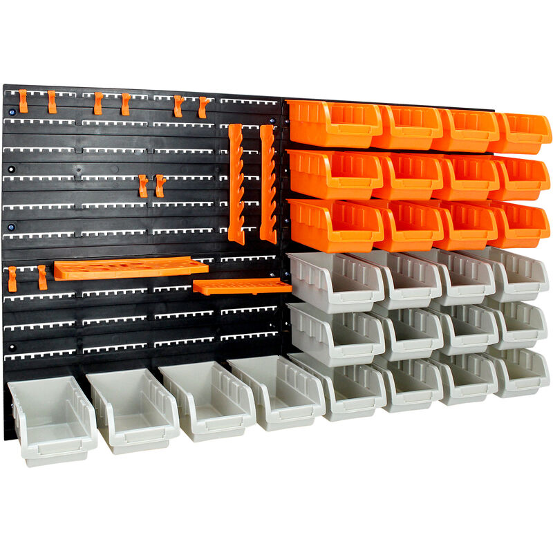 

Wall Tool Rack Pegboard, Wall Mount Storage Organiser, 46 pieces, Tamaño: 47,5 x 27,1 x 16,3 cm