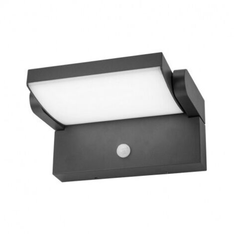 Wall Wall Light Detector de LM 12W 720 3000K Gris IP54