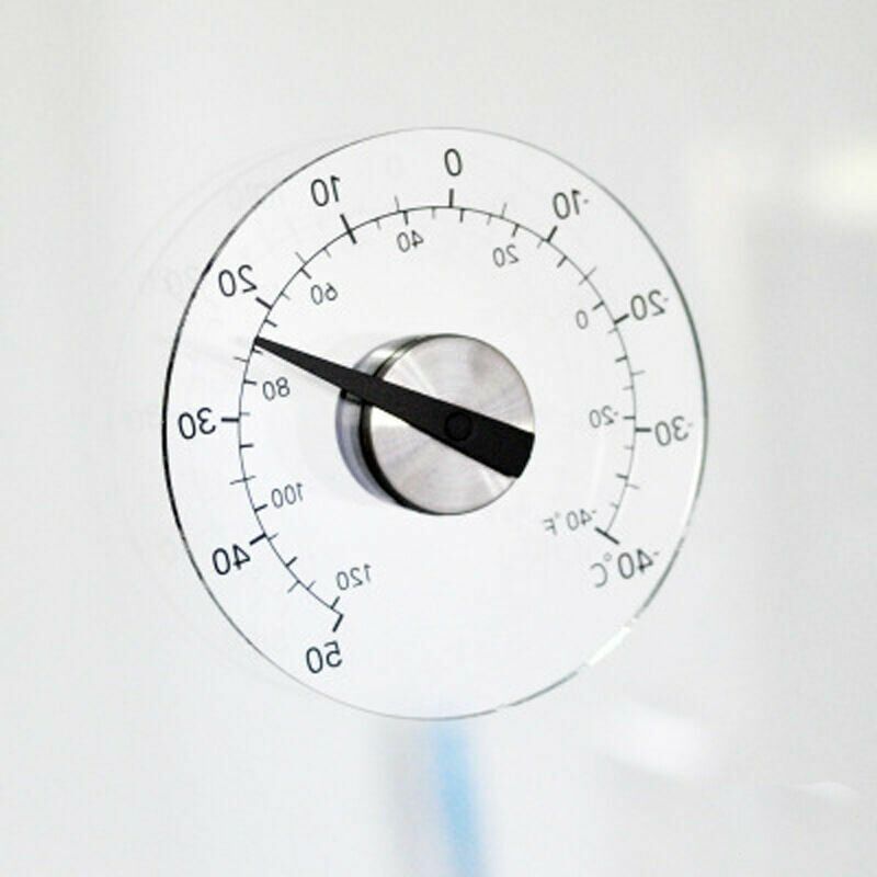 Wall Window Thermometer, Transparent Indoor Outdoor Household Temperature, Self-adhesive Window Thermometer