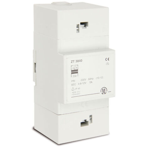 Wallair 1TDTR3840 Klingel-Transformator 4 V, 8 V, 12 V 2 A