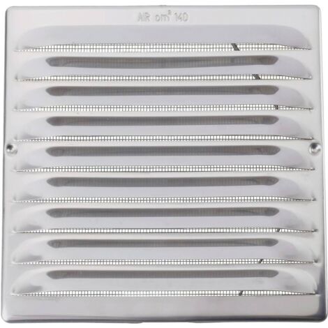 WALLAIR GRILLE DAÉRATION ACIER INOXYDABLE CONVIENT POUR Ø DE TUBE: 12.5 CM 560282