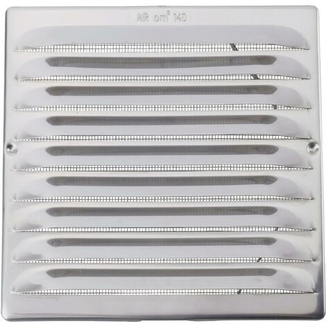 Wallair Grille d'aération acier inoxydable Convient pour Ø de tube: 12.5 cm S87565