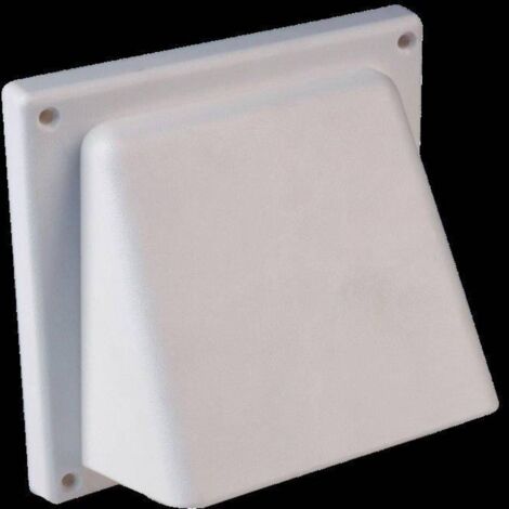 Wallair N34810 Bouche daération avec clapet anti-retour plastique Convient pour Ø de tube: 12.5 cm - blanc