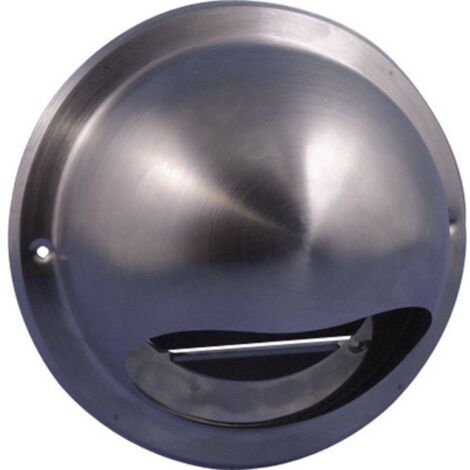 Wallair N34835 Bouche daération acier inoxydable Convient pour Ø de tube: 10 cm - acier inoxydable