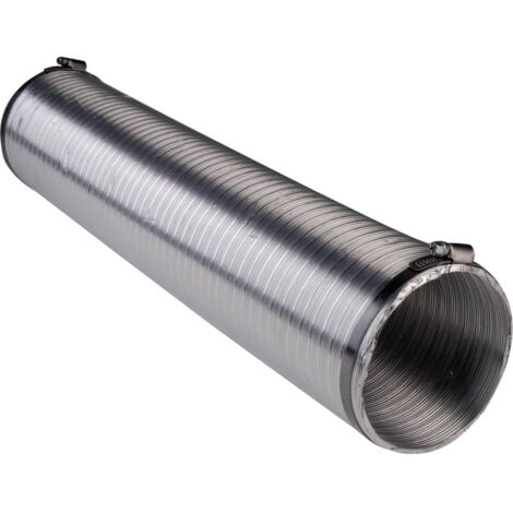 Wallair N51824 Tube de ventilation flexible aluminium (Ø x L) 12.5 cm x 2.5 m argent