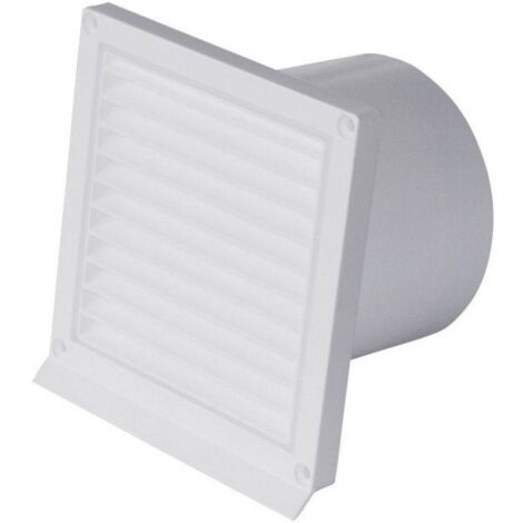 Wallair NW 125 RSK Griglia per cappa di aspirazione con aletta posteriore Plastica Adatto al diametro del tubo: 12.5 cm