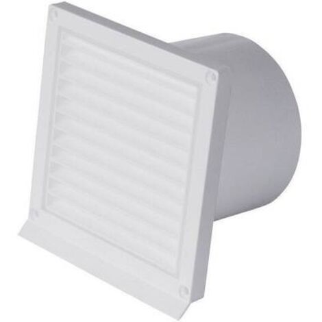 Wallair NW100 RSK Griglia per cappa di aspirazione con aletta posteriore Plastica Adatto al diametro del tubo: 10 cm