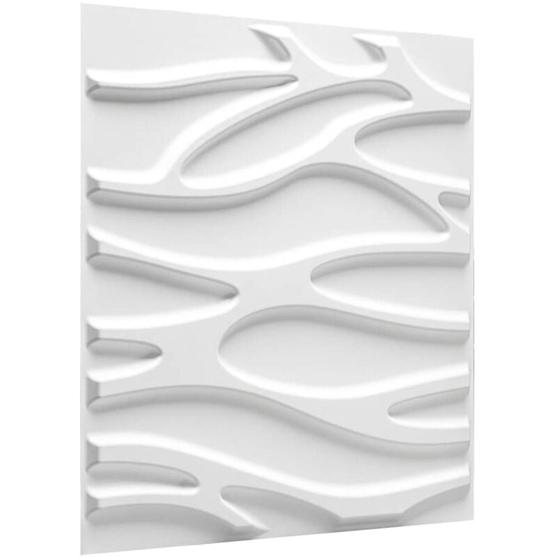 3D Wall Panels Julotte 12 pcs GA-WA30 - White - Wallart