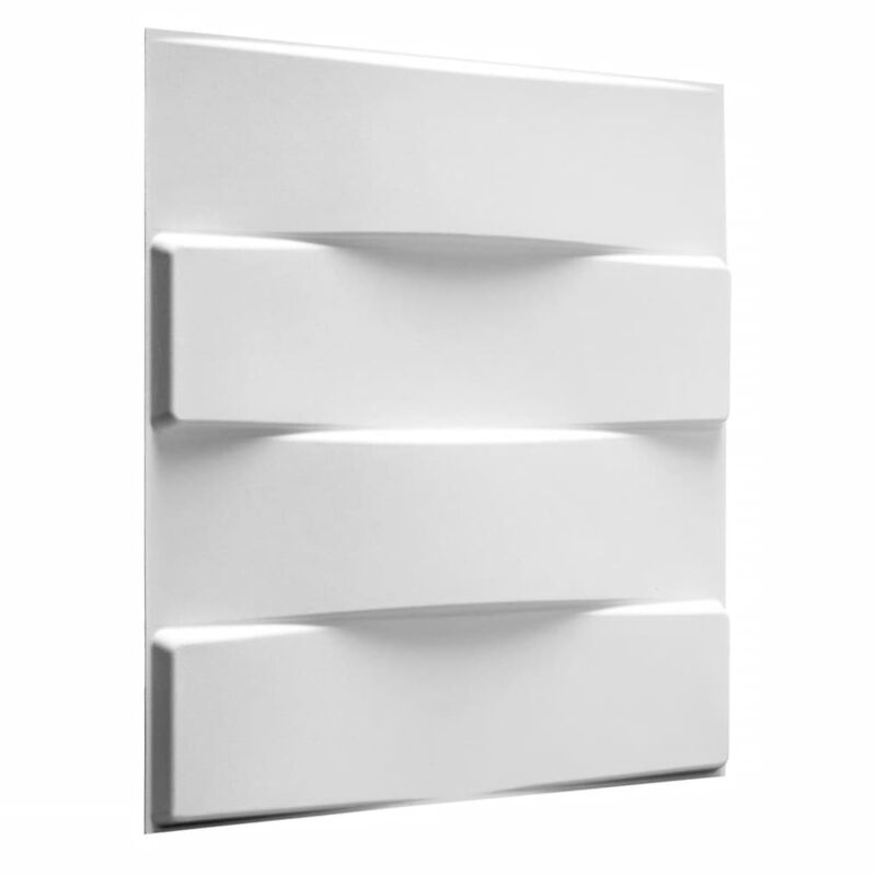 3D Wall Panels Vaults 12 pcs GA-WA05 - White - Wallart