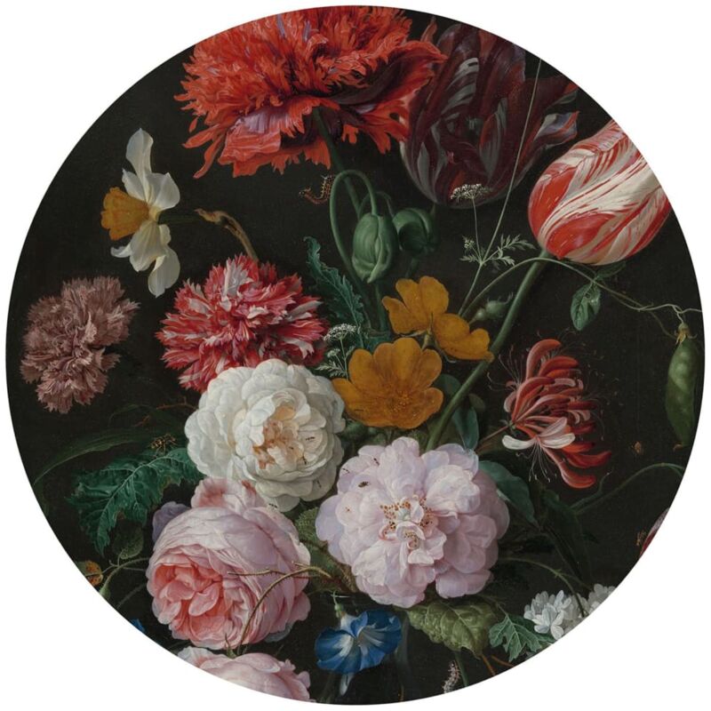 

Círculo de papel pintado Golden Age Flowers 190 cm - Multicolor - Wallart