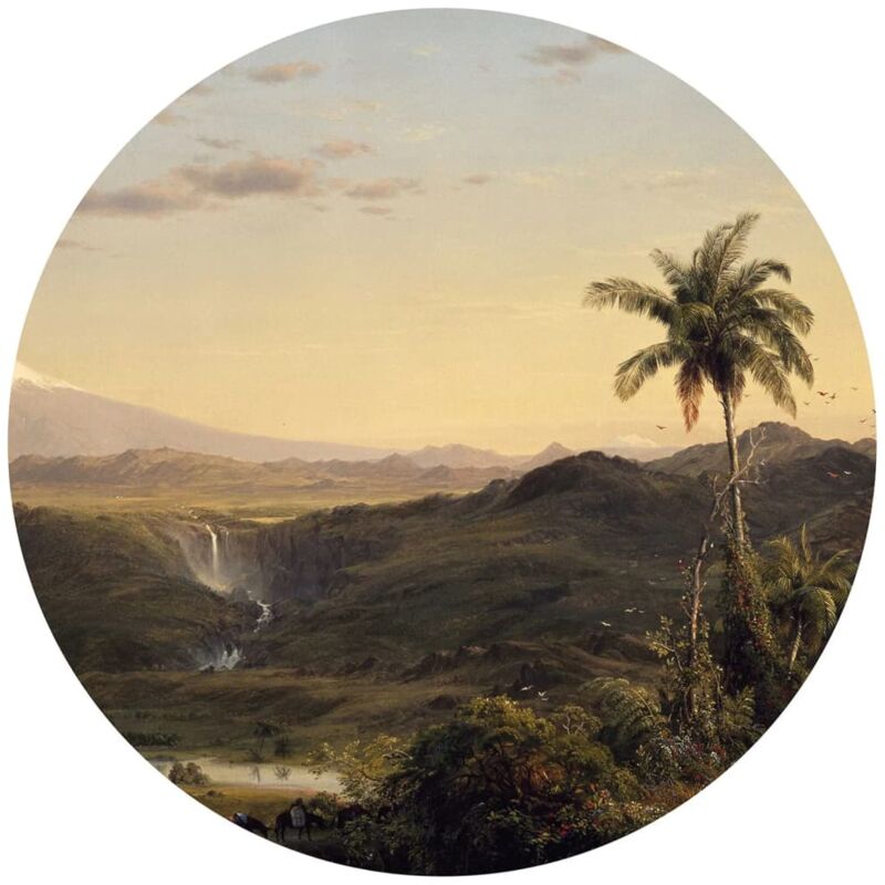

Círculo de papel pintado The Americas 142,5 cm - Multicolor - Wallart