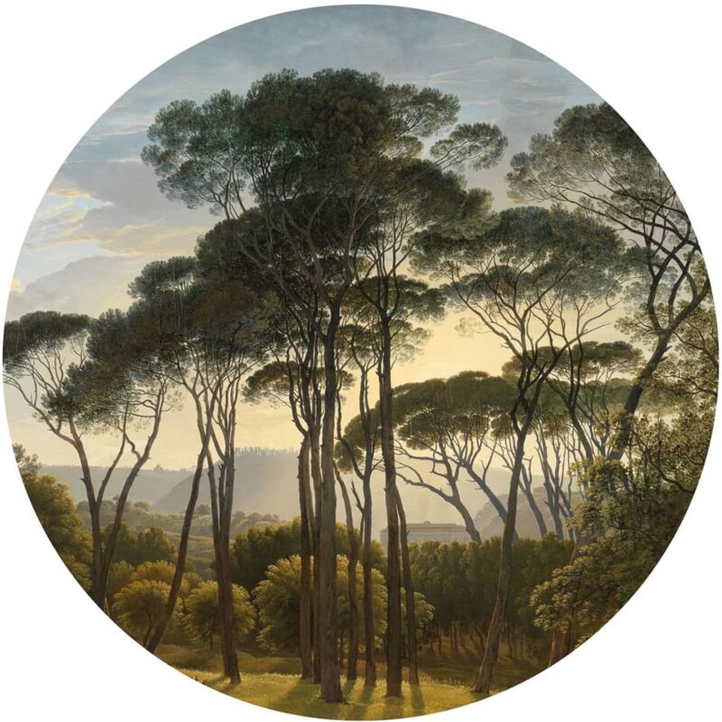 

Círculo de papel pintado Umbrella Pines in Italy 142,5 cm - Multicolor - Wallart