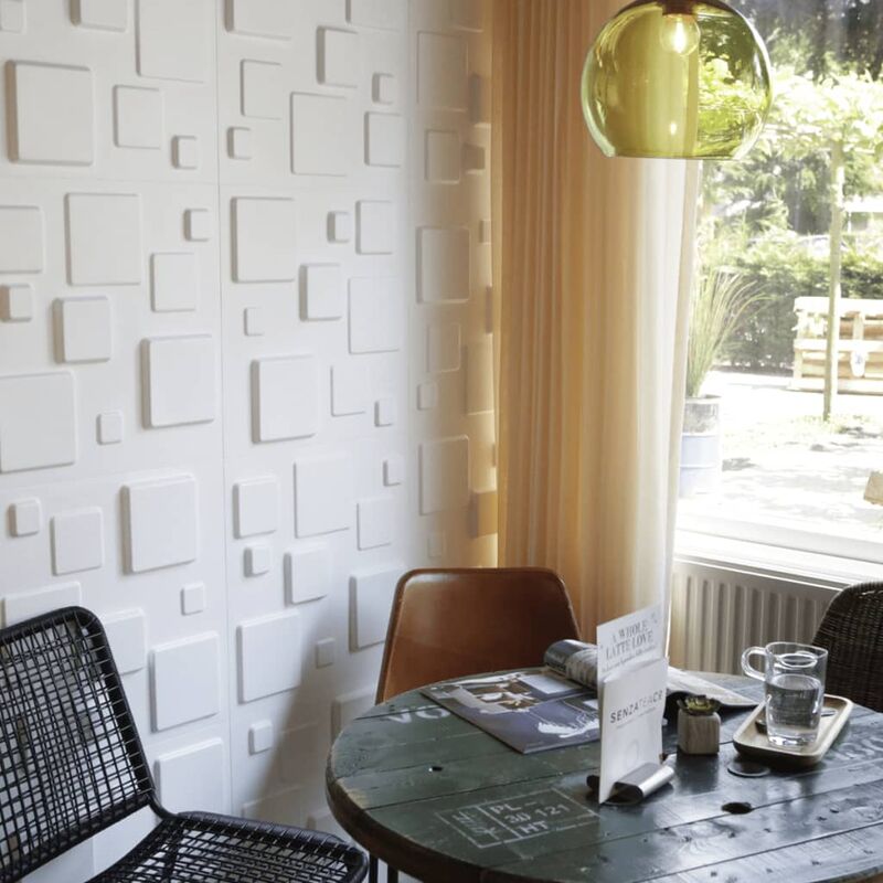 

WallArt Paneles de pared 3D 24 unidades GA-WA09 diseño Squares