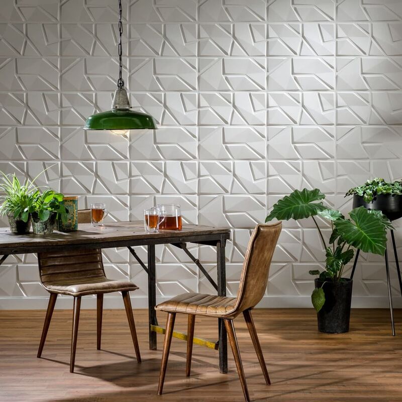 

WallArt Paneles de pared 3D Liam 24 unidades GA-WA31