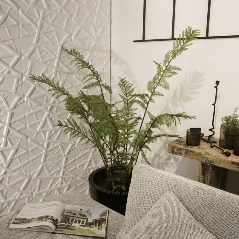 

WallArt Paneles de pared 3D Olivia 12 unidades GA-WA26
