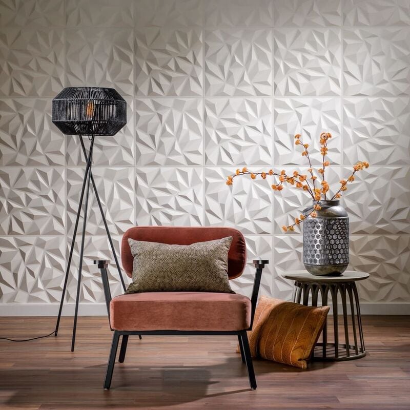 

WallArt Paneles de pared 3D Puck 24 uds GA-WA27