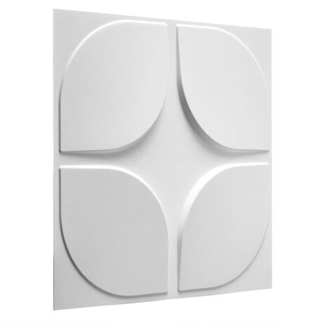 WallArt Paneles de pared 3D Sweeps 12 pzas GA-WA06