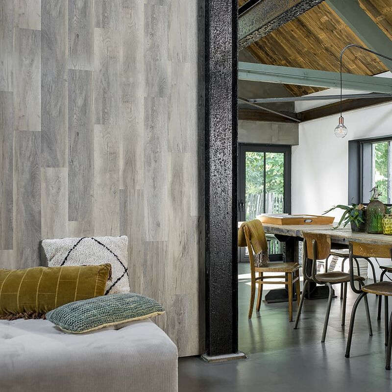 

WallArt Tablones aspecto madera de roble Barnwood blanco lavado