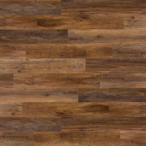 WallArt Tablones aspecto madera de roble Barnwood marrón oscuro - Marrón