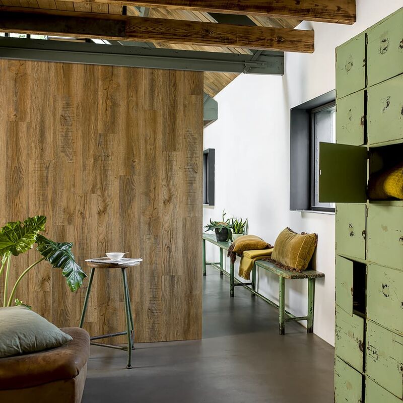 

WallArt Tablones aspecto madera de roble reciclado marrón vintage
