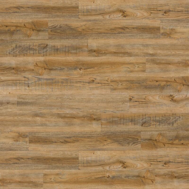 Wallart - Wood Look Planks Reclaimed Oak Vintage Brown