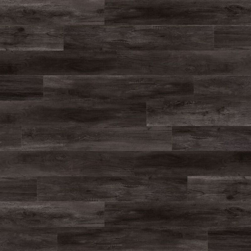 Wood Look Planks Barnwood Oak Charcoal Black Wallart