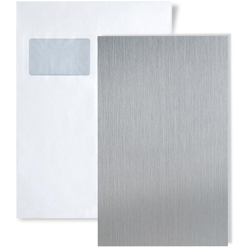 1 SAMPLE PIECE S-10298 DECO SILVER BRUSHED Deco Collection Sample of decorative panel in DIN A4 size - Wallface
