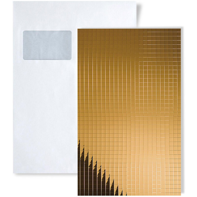 1 SAMPLE PIECE S-10582 GOLD 20X20 M-Style Collection Sample of decorative panel in DIN A4 size - Wallface