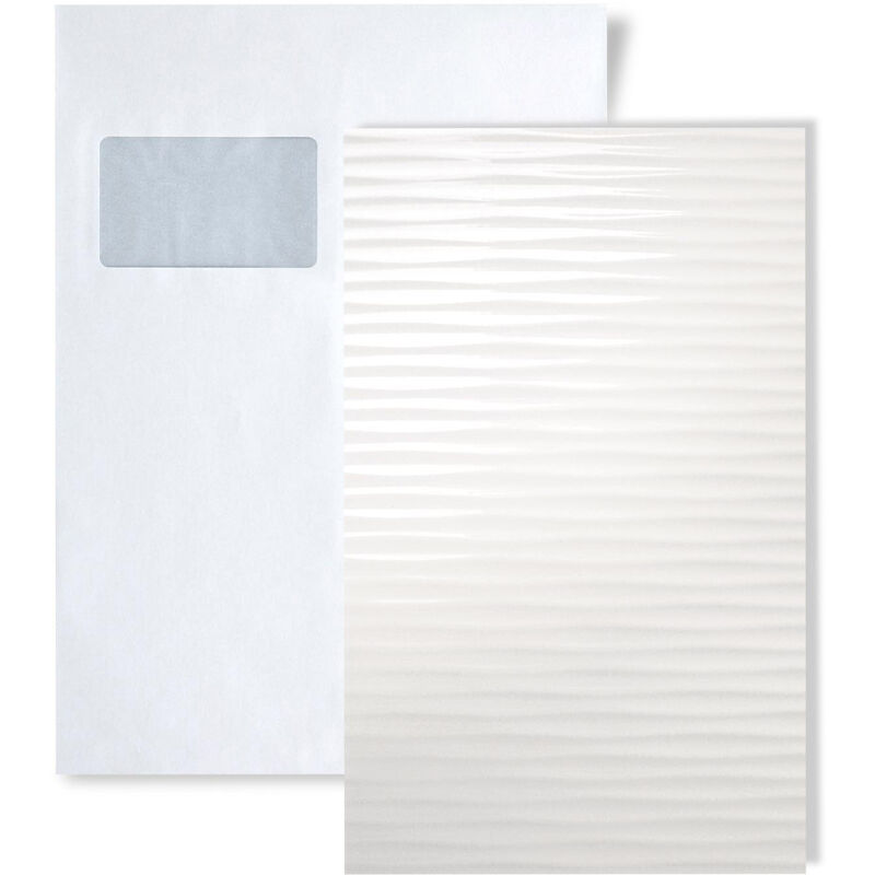 1 SAMPLE PIECE S-15764 MOTION TWO WHITE Acrylic Collection Sample of decorative panel in DIN A4 size - Wallface