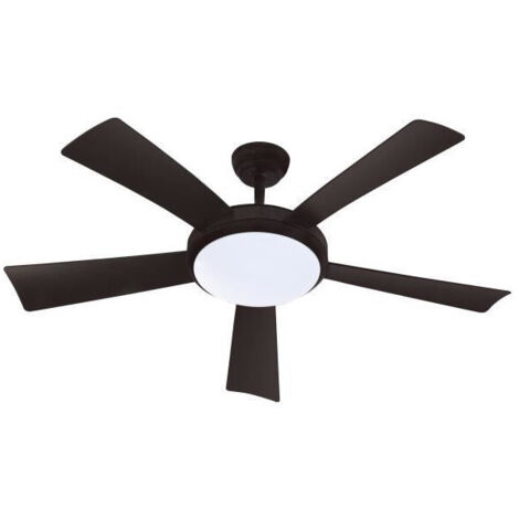 WALLIS Noir - Ventilateur de plafond Ø132cm 38W + éclairage LED