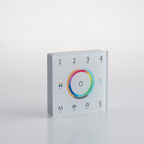 Wallpad RF 2.4G per controllo RGB/RGBW/RGB+CCT 4 zone 5 canali